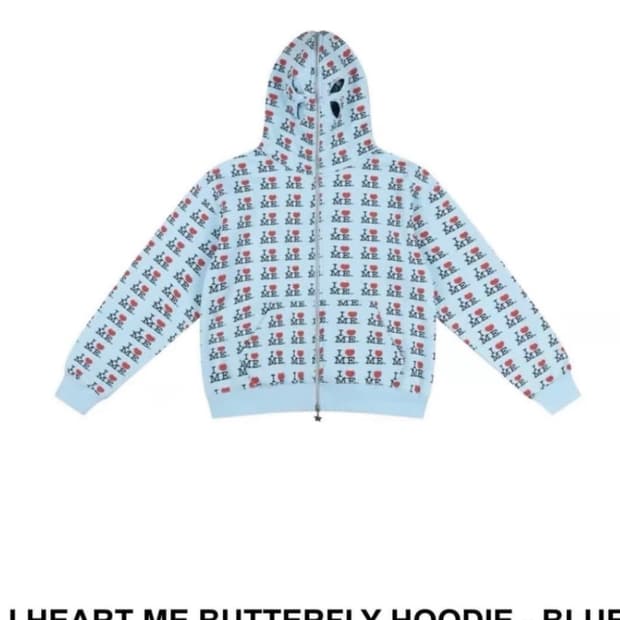 애슐리 윌리엄스 아이 하트 미 블루 후드집업
