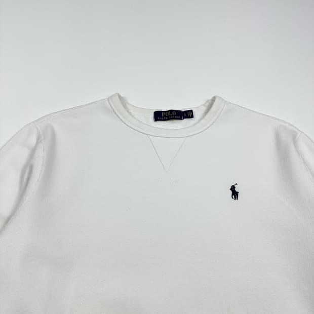 폴로 랄프로렌 포니 화이트 맨투맨 (L)