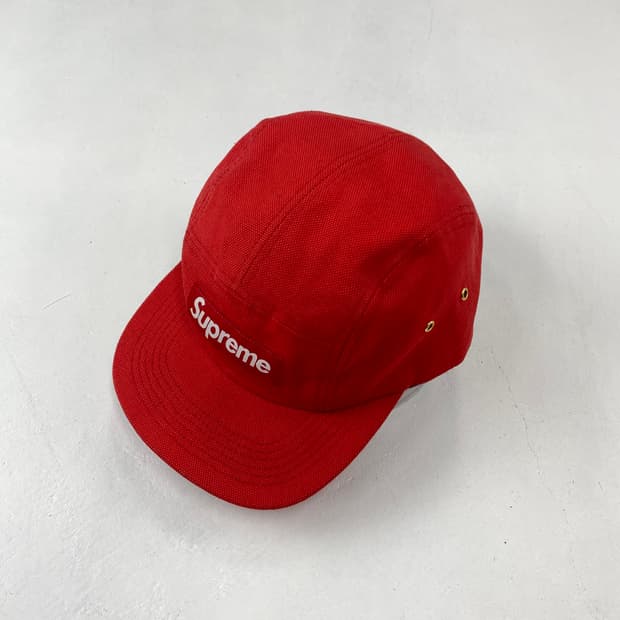 슈프림 박스 로고 레드 캠프 캡