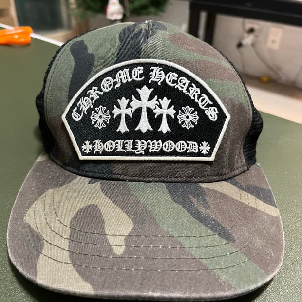크롬하츠 세메터리 킹타코 메쉬 트러커 캡 모자 카모 OS