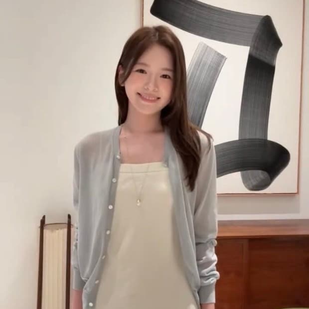 시에 리즐링 가디건 파우더 블루