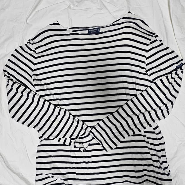 세인트제임스 스트라이프 긴팔 티셔츠 롱 슬리브 L