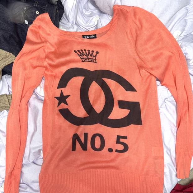 갸루 코랄 니트 쭉티