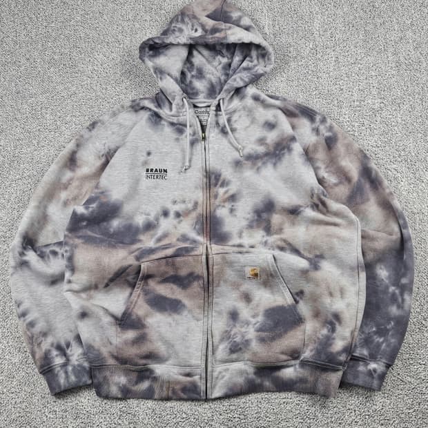 칼하트 다잉 워시드 커스텀 써멀 후드집업 ( L ) / 10008