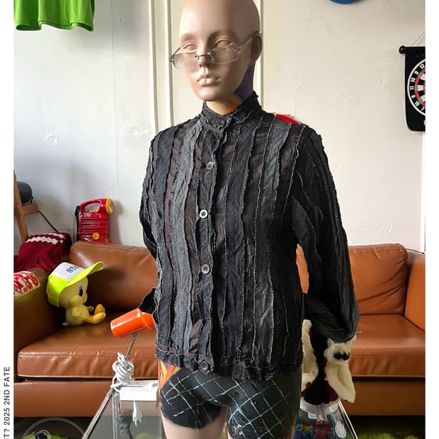 90-00s ST.CHRIS Japan Denim Pleats JK