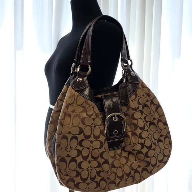 코치F15083 시그니처 버클 숄더백 00s y2k