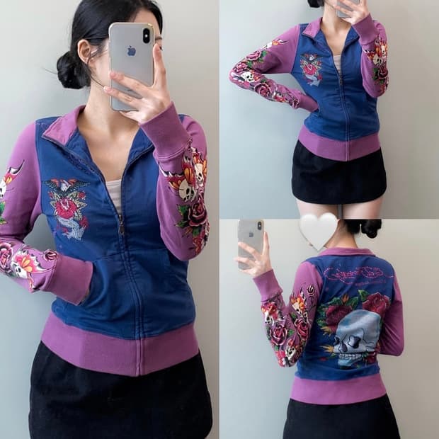 에드하디 스컬 로즈 자켓