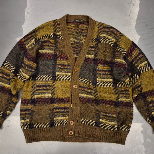 90s LANVIN  모헤어 가디건