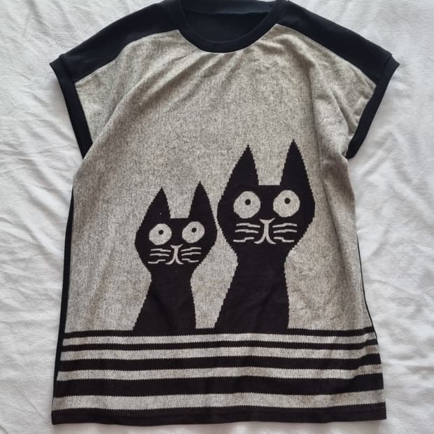 빈티지 모리걸 하구미 고양이 탑