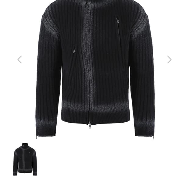 노쿨러스 니트 집업 자켓 1 사이즈