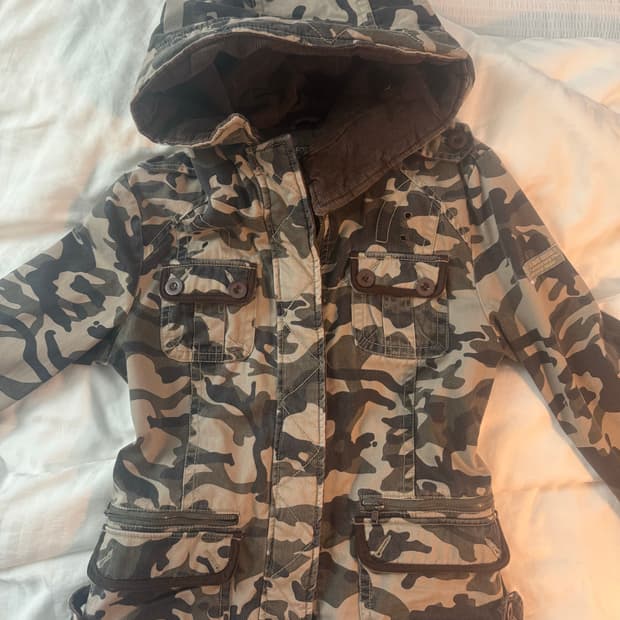 카모 후드집업 자켓