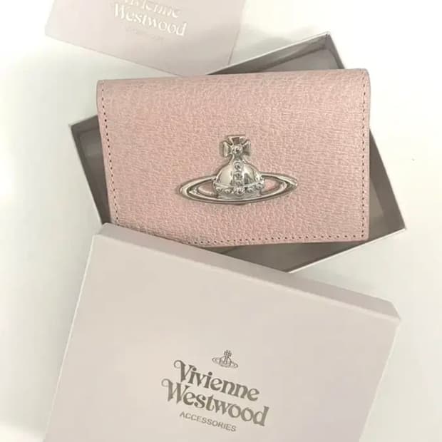 비비안웨스트우드 핑크 카드지갑 지갑 일본