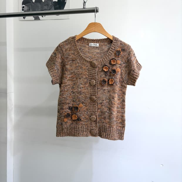 JAN NOEL 니트 반팔 가디건