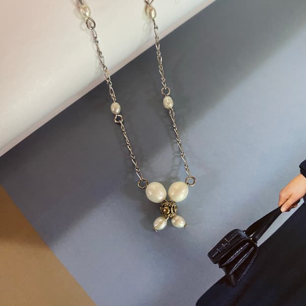 못난이진주 담수진주 목걸이