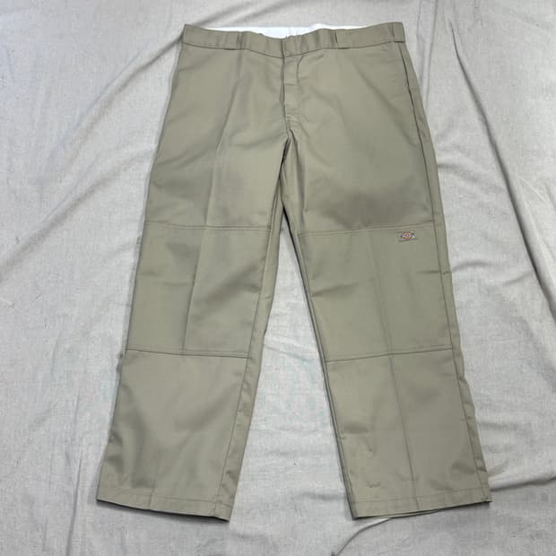 디키즈 베이지 더블니 워크팬츠 40