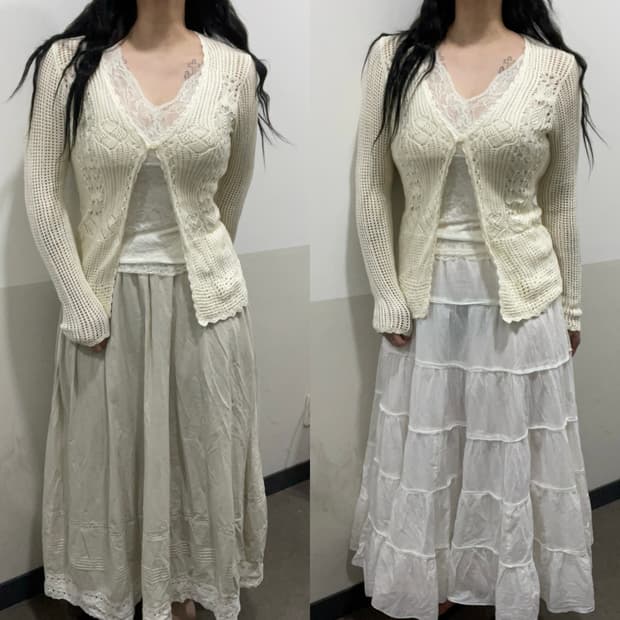 Vtg 빈티지 앤틱 페미닌 레이스 청순 코디 세트🫧