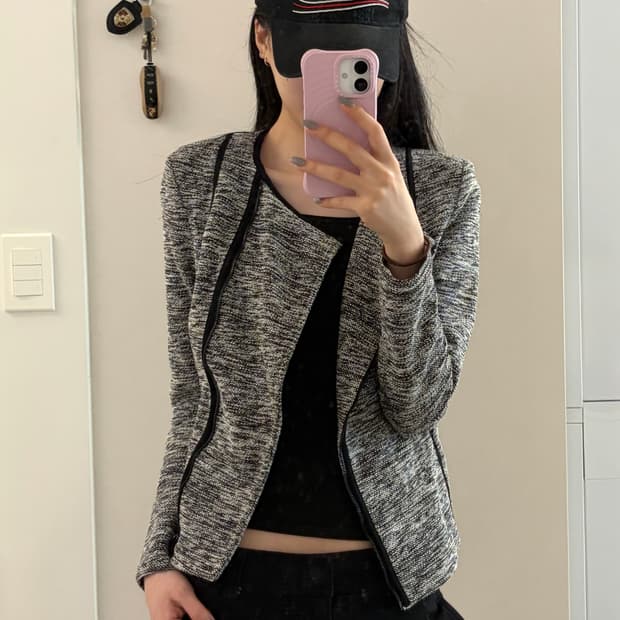 Armani exchange 아르마니 익스체인지 논카라 라이더 자켓