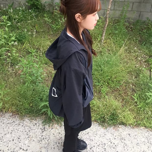 미스치프 컬러블록 윈드브레이커 블랙 MSFCAUCWB02 S사이즈