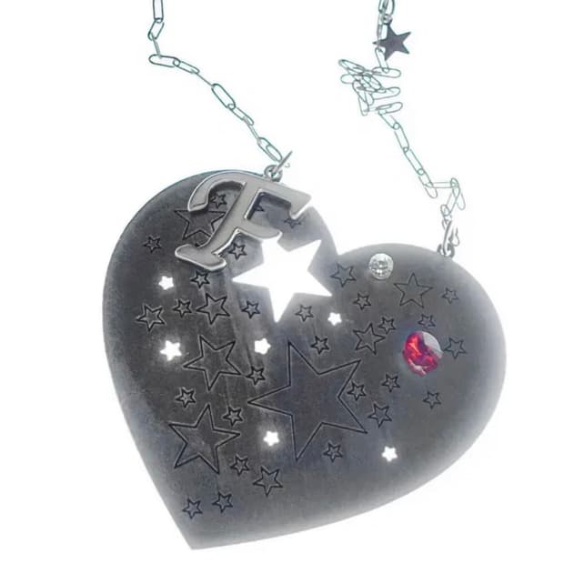 샵페어리 하트 목걸이 chunky heart dreamy necklace