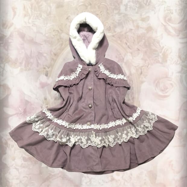 초희귀 엑시즈팜 히메갸루 라떼갸루 케이프 코트 빈티지 리즈리사 모리걸