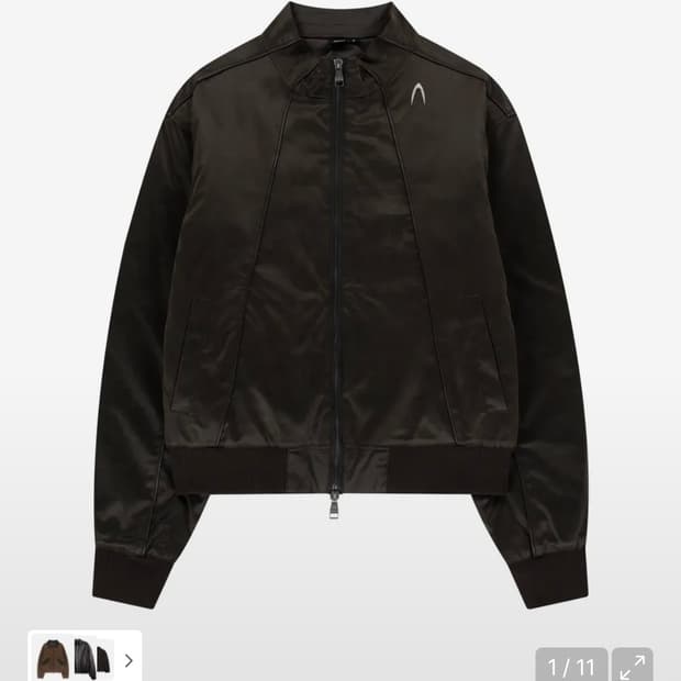 aakam 아캄 piping leather blouson 브라운 1사이즈