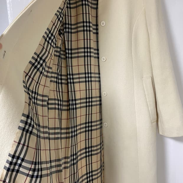 버버리 블루라벨 앙고라 코트 38