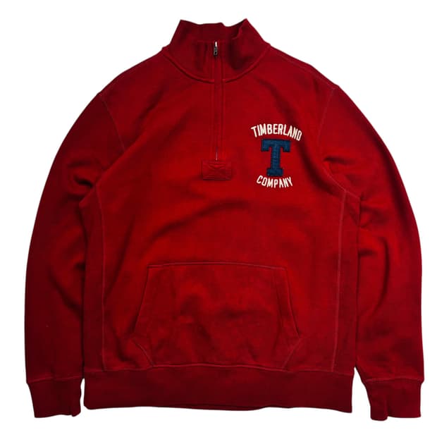 팀버랜드 빈티지 반집업 스웨터 M