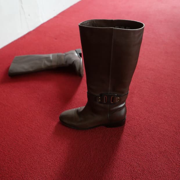 Calvin Klein 2000s Brown Leather Boots