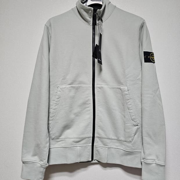 스톤아일랜드 코튼 플리스 가먼트 다이드 풀 집업 스웨트셔츠 (새 상품)