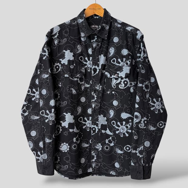 (L)Stussy 스투시 기어 페이즐리 셔츠