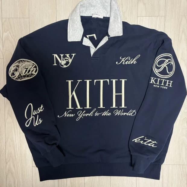 [ L ] Kith Nelson Collared Pullover