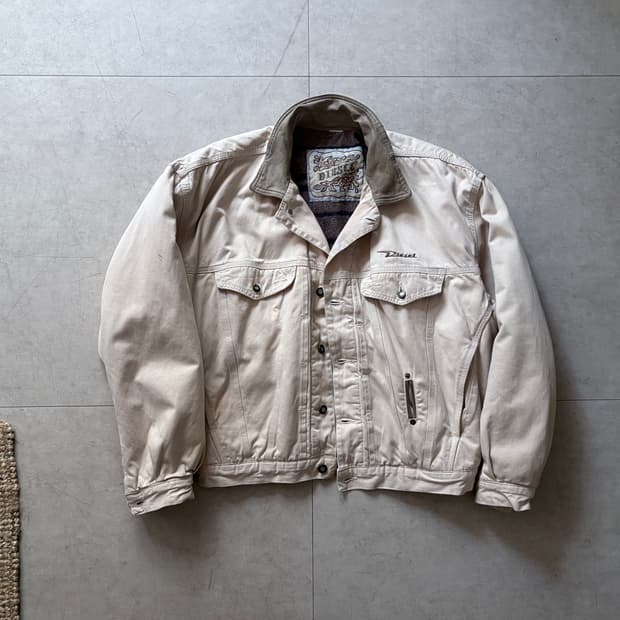 1990's DIESEL italy 울 블랭킷 트러커