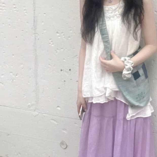 빈티지 모리걸 대장 자수 나시 블라우스 반팔 아오이유우 일본 일녀 일브