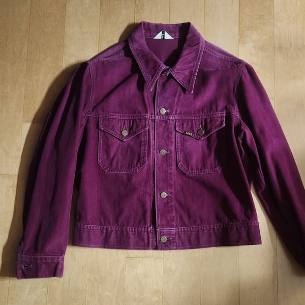 70s lee 몰스킨 자켓 버건디