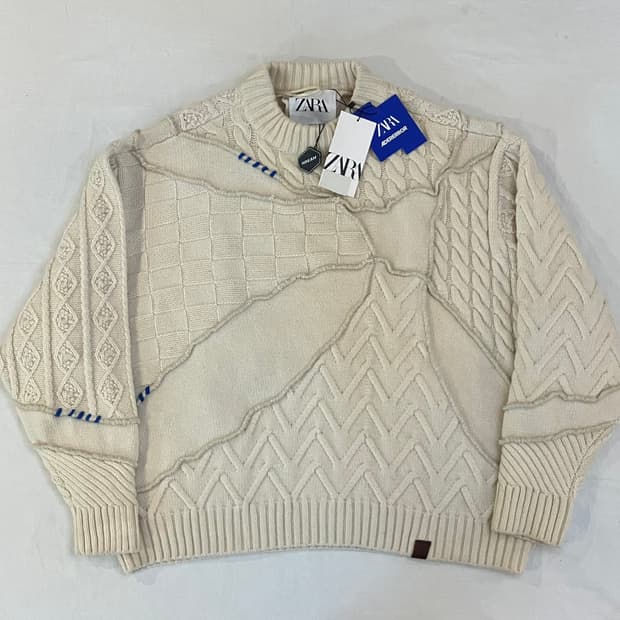 자라 X 아더에러 패치워크 오버사이즈 니트 스웨터