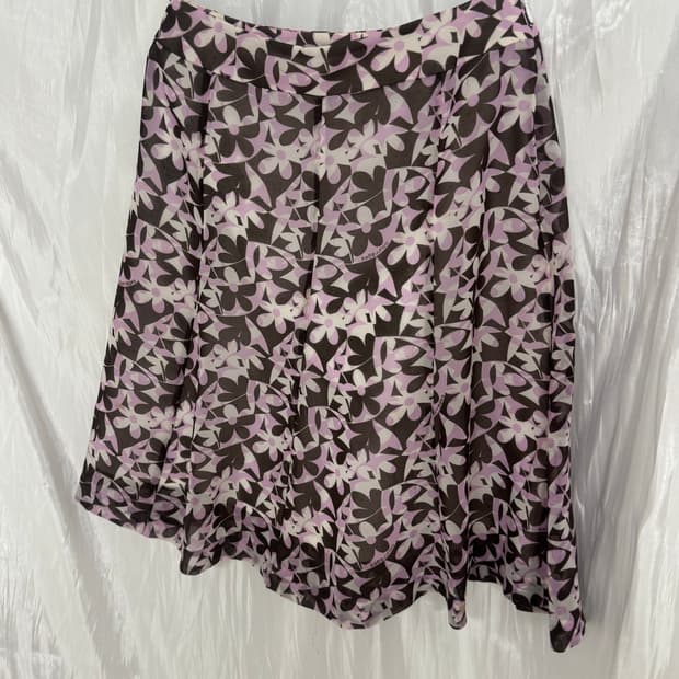Courreges floral skirt
