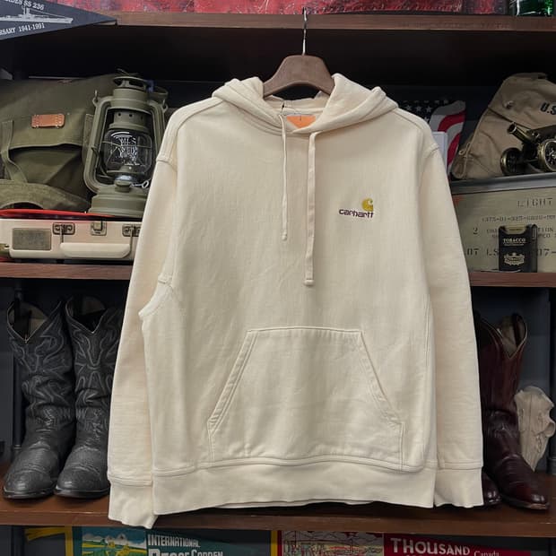 칼하트 WIP 아메리칸 스크립트 후드 스웻 셔츠 N401