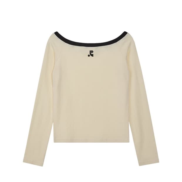 레스트앤레크레이션 오프숄더 탑 크림