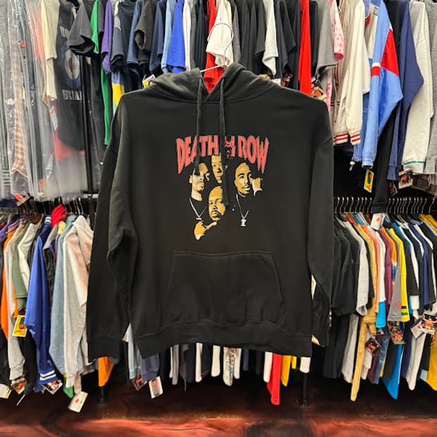 2000년대 빈티지 Death Row 후디