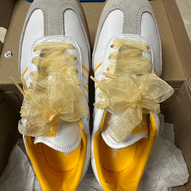 아디다스 삼바 옐로우 스니커즈 235 