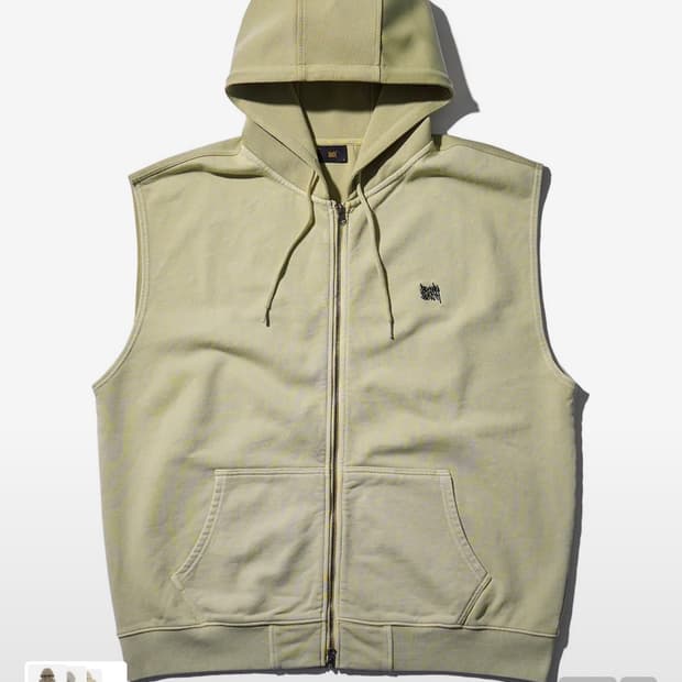 브라운 브레스 TAG PIGMENT HOOD VEST