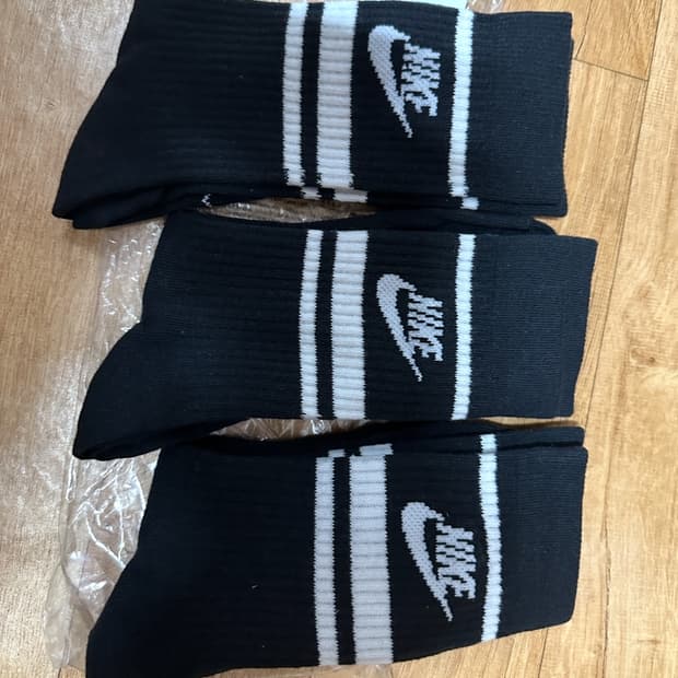 나이키 에브리데이 에센셜 크루 삭스 양말 블랙 260-280사이즈 새제품