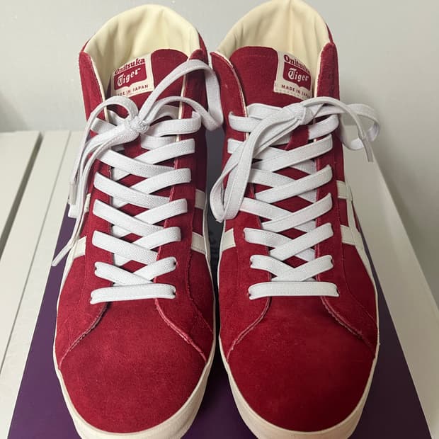 오니츠카타이거 파브레 하이 스웨이드 레드 니폰메이드 270