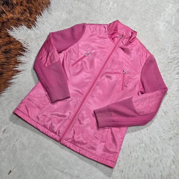 닥스 핑크 누빔 자켓