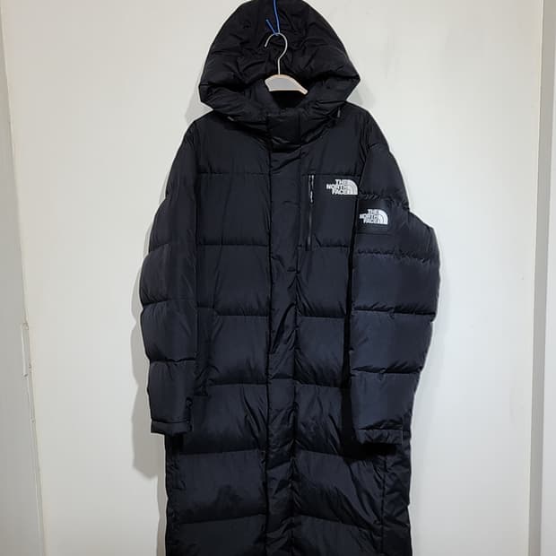 (XL) 노스페이스 거위털 롱패딩 다운코트 블랙 구스다운 패딩코트 