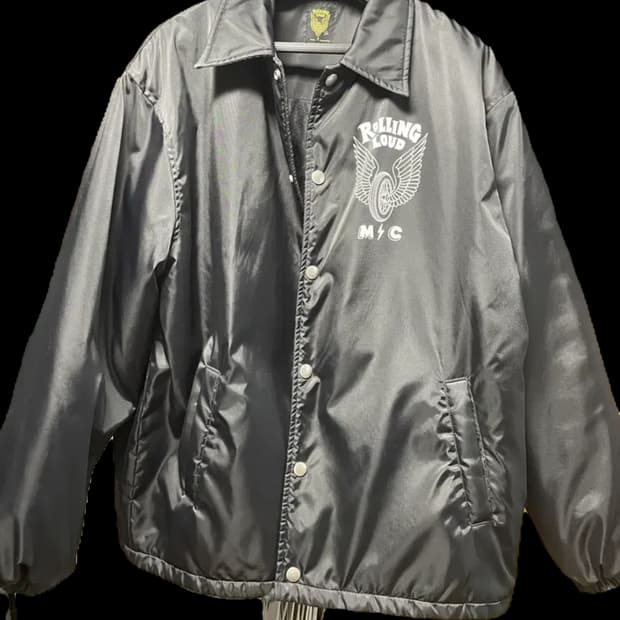 1) 롤링라우드 나일론 코치자켓 블랙