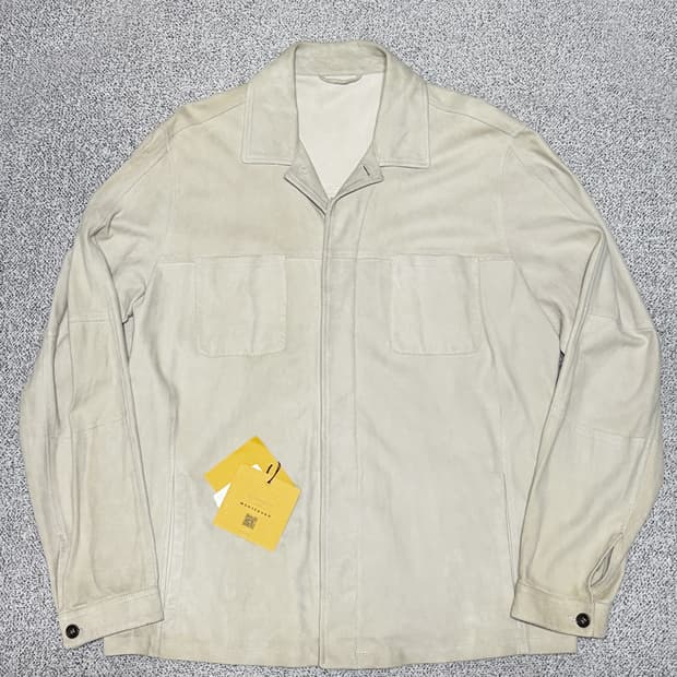 슬로웨어 몬테도로 양가죽 스웨이드 셔츠 자켓