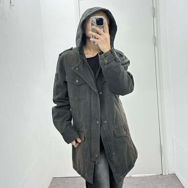 Jpn create barefoot grunge fade fur hood