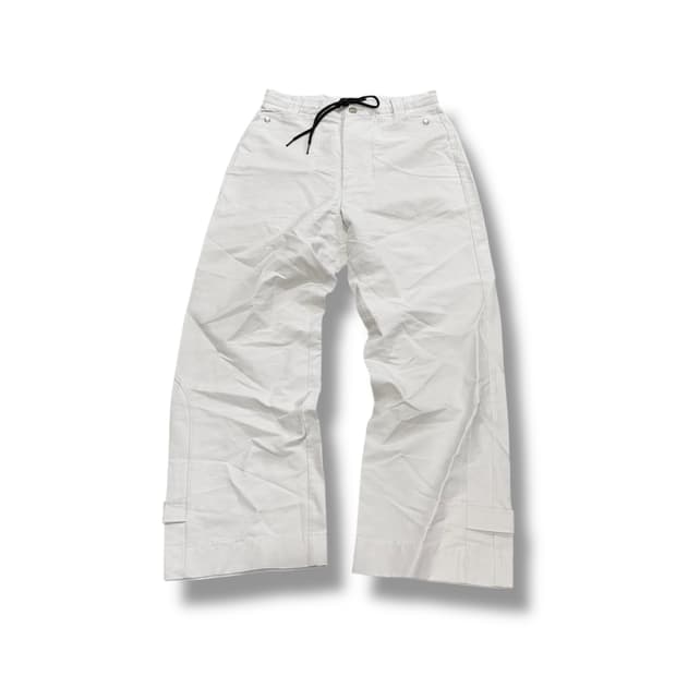 해칭룸 그레이 와이드 코튼 벌룬 팬츠 (2)