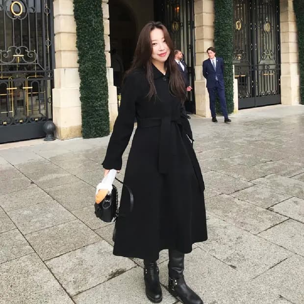 시예(siye) 시예샵 샵시예 블랙 시티 캐시미어 핸드메이드 코트 새상품